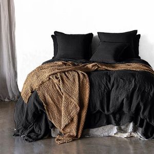 Black Linen Sheets